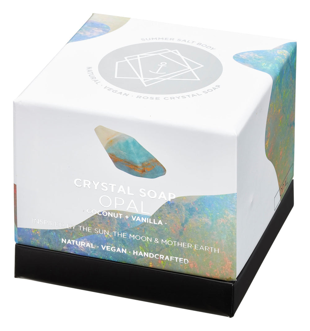 Summer Salt Body Crystal Soap Opal - Coconut & Vanilla 155g