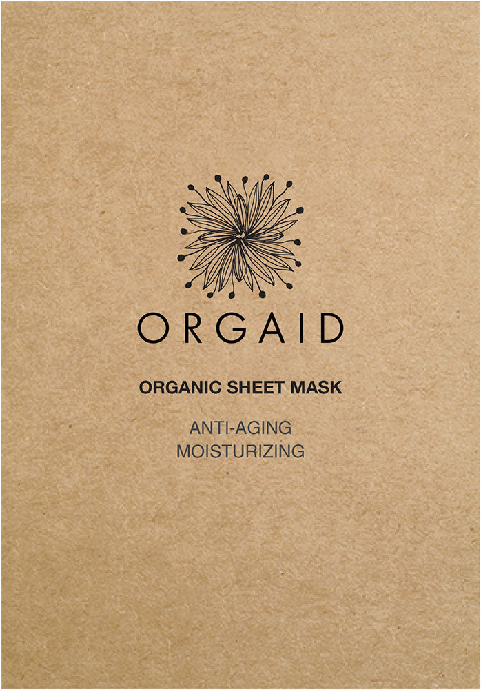 orgaid organic sheet mask anti-aging & moisturizing 4x24ml