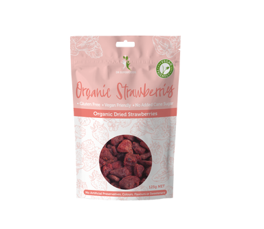 dr superfoods dried strawberries organic 125g