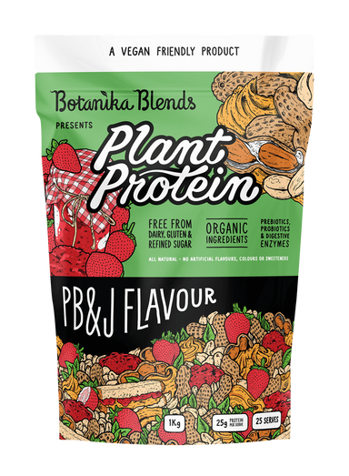 botanika blends plant plant protein pb&j (peanut butter jelly) 1kg