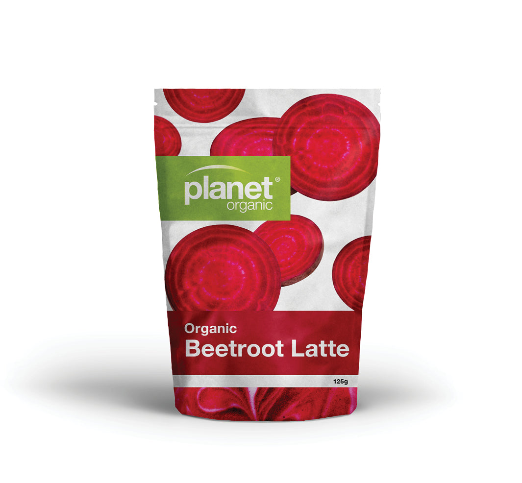 planet organic latte powder 100g beetroot latte