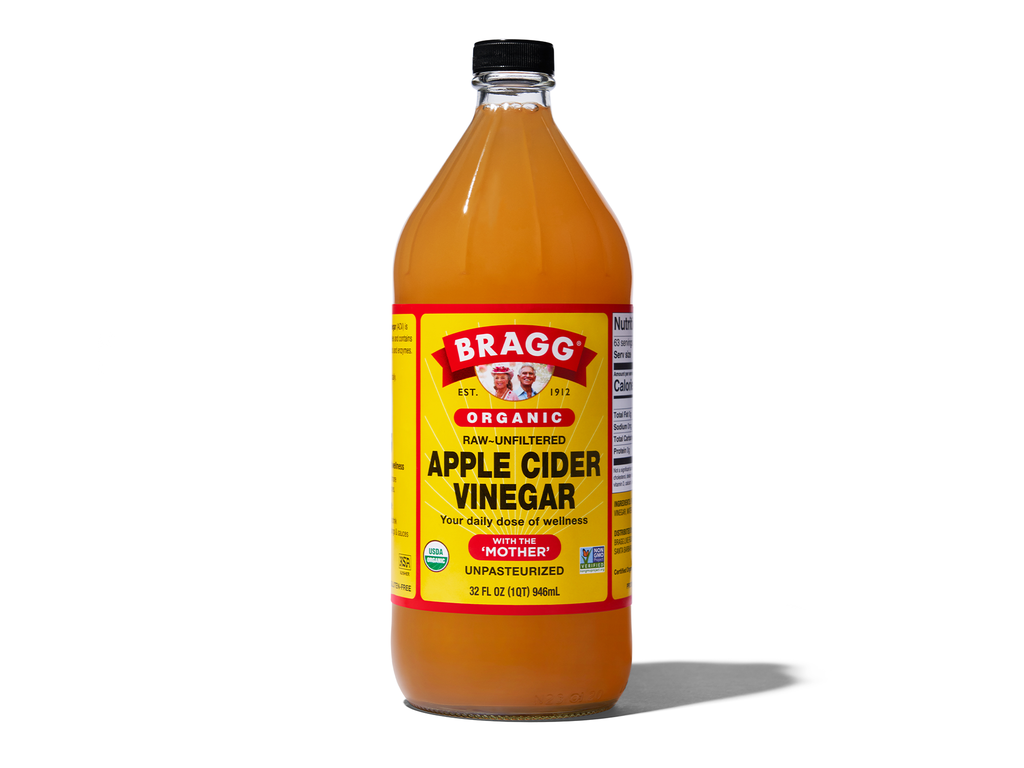bragg apple cider vinegar unfiltered & contains the mother 946ml