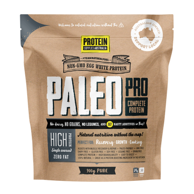 protein supplies aust. paleopro (egg white protein) pure 900g