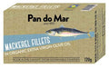 pan do mar mackerel fillets in organic olive oil 120g