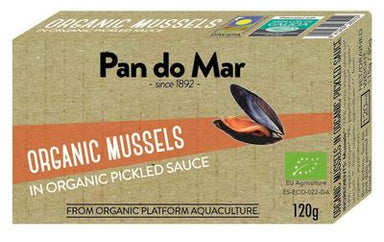 pan do mar organic mussels in pickled sauce 115g