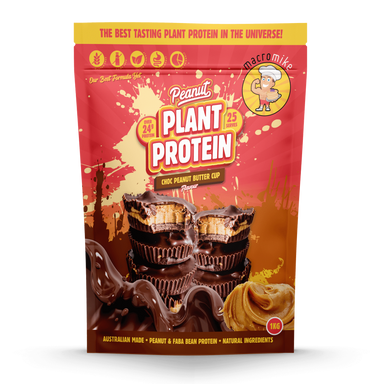 macro mike peanut plant protein choc peanut butter cup 1kg