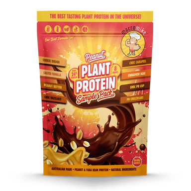 macro mike peanut plant protein sample pack 8x40g