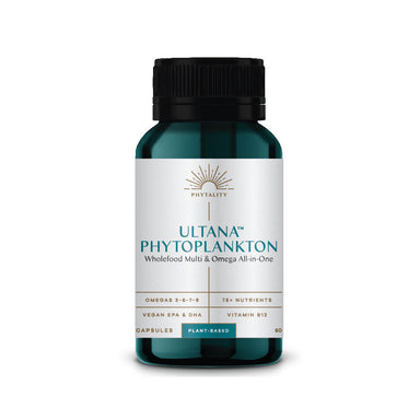 phytality ultana phytoplankton (wholefood multi & omega all-in-one) 60c 60 capsules