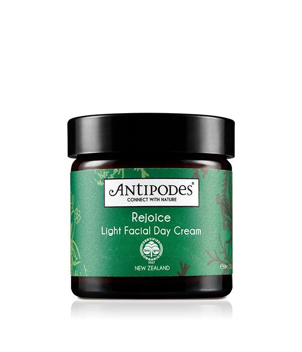 antipodes organic rejoice light facial day cream 60ml
