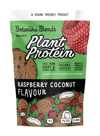 botanika blends plant protein raspberry coconut 1kg