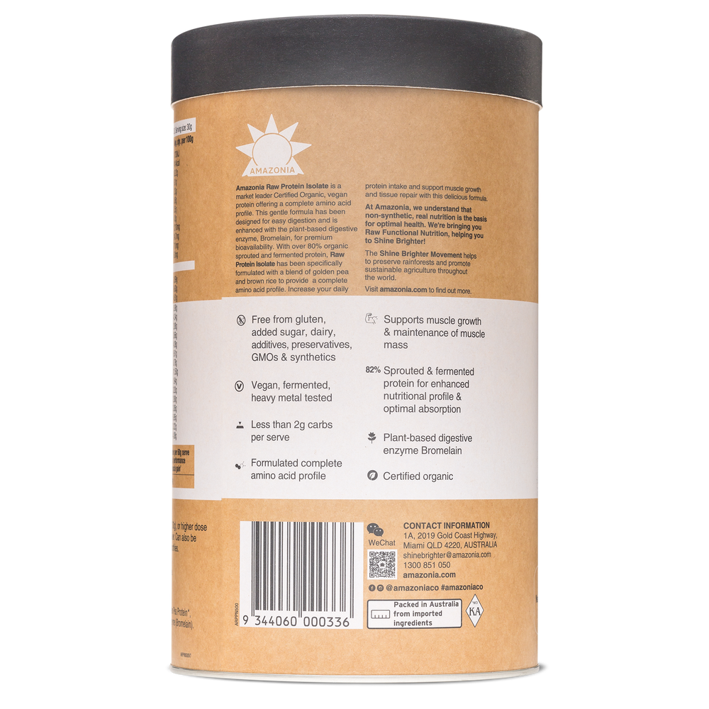 amazonia raw protein isolate natural