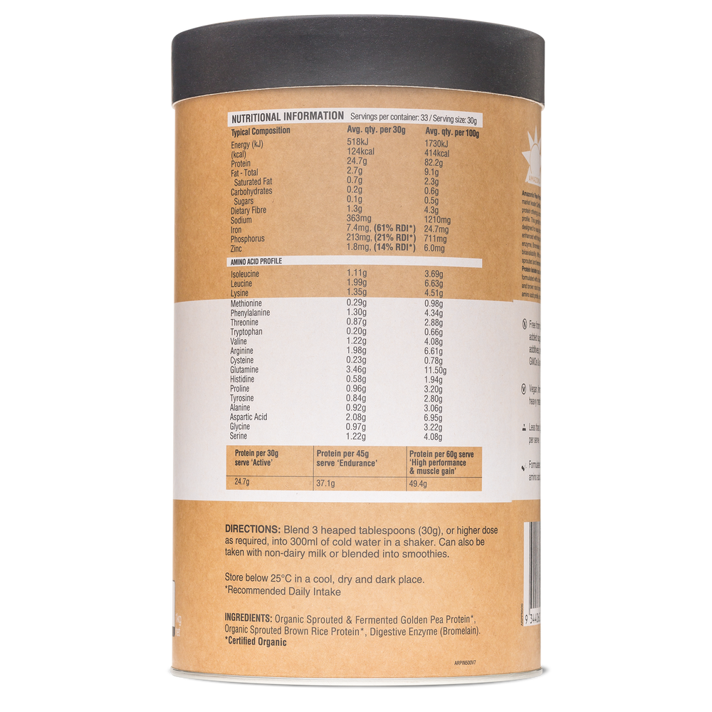 amazonia raw protein isolate natural