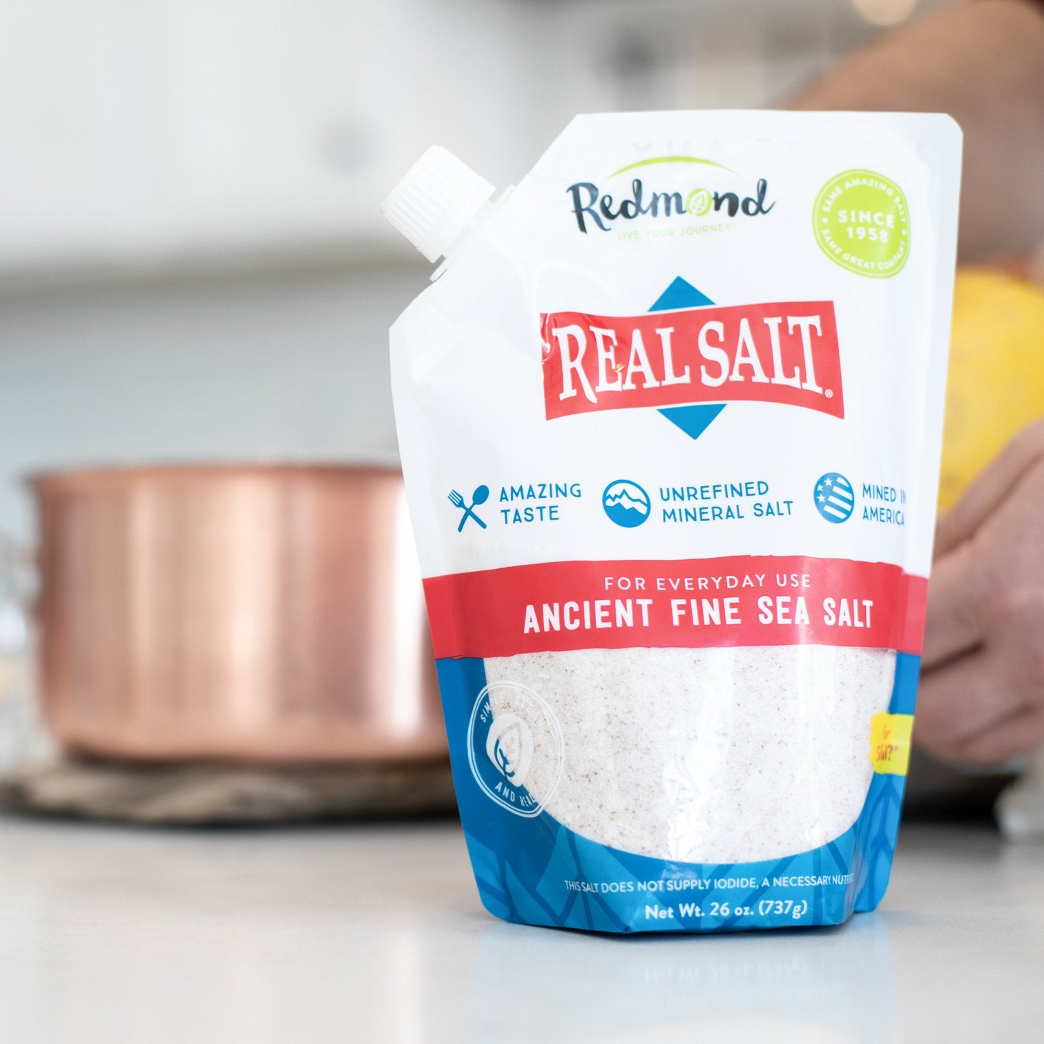 flash sale! redmond real salt - ancient sea salt fine