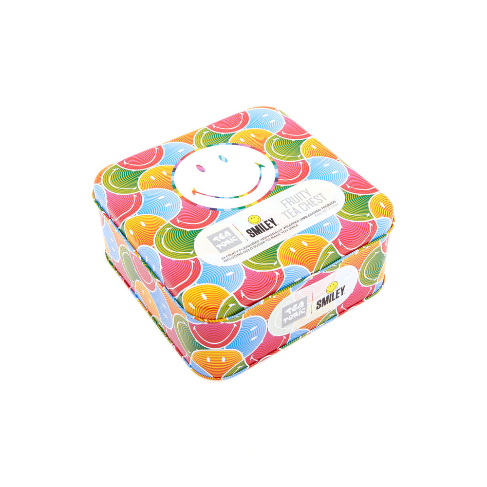 Tea Tonic Gourmet Tin Tea Chest Smiley (Fruity Flavoured) x 33 Tea Bags