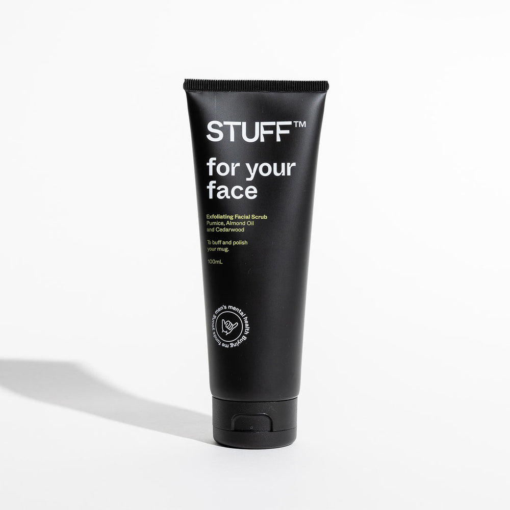 Stuff Exfoliating Facial Scrub Pumice, Almond Oil And Cedarwood 100ml