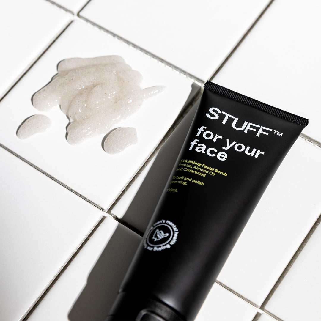 Stuff Exfoliating Facial Scrub Pumice, Almond Oil And Cedarwood 100ml