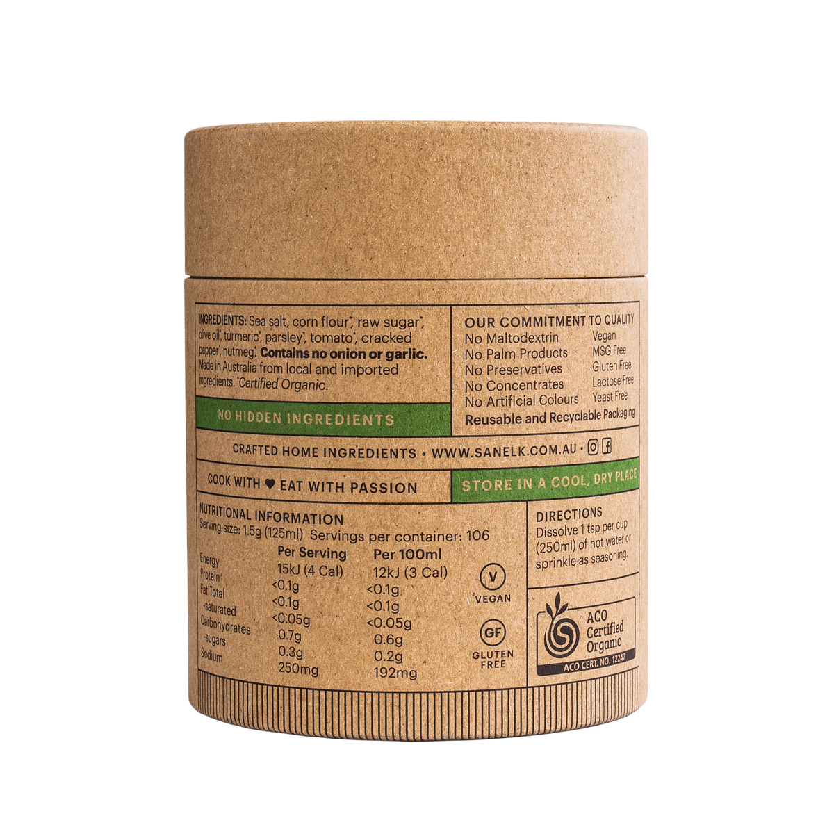(CLEARANCE!) San Elk Certified Organic Low FODMAP Vegetable Stock