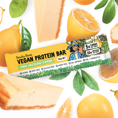 botanika blends vegan protein bars lemon cheesecake 12x40g