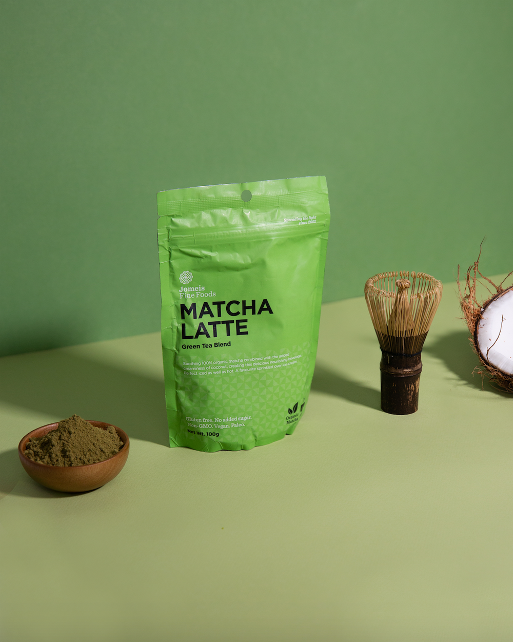 jomeis fine foods matcha latte 100g