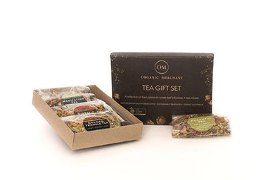 organic merchant serenity tea gift box + tea infuser