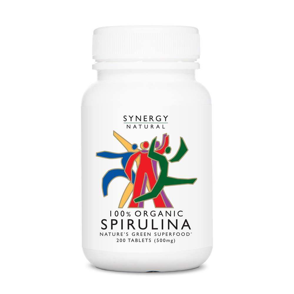 extra discounted! synergy natural organic  spirulina 200 tablets
