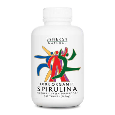 extra discounted! synergy natural organic  spirulina 500 tablets