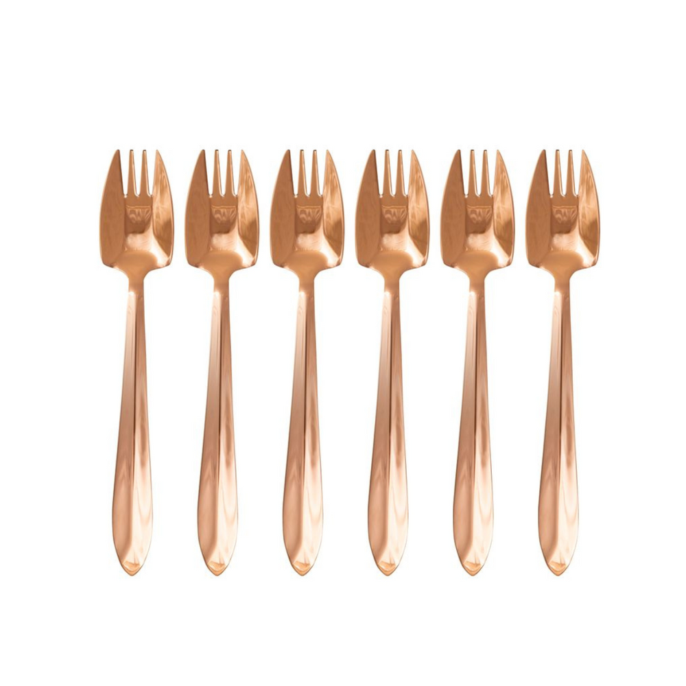 Splayd Black Label Rose Gold Mirror Set of 6