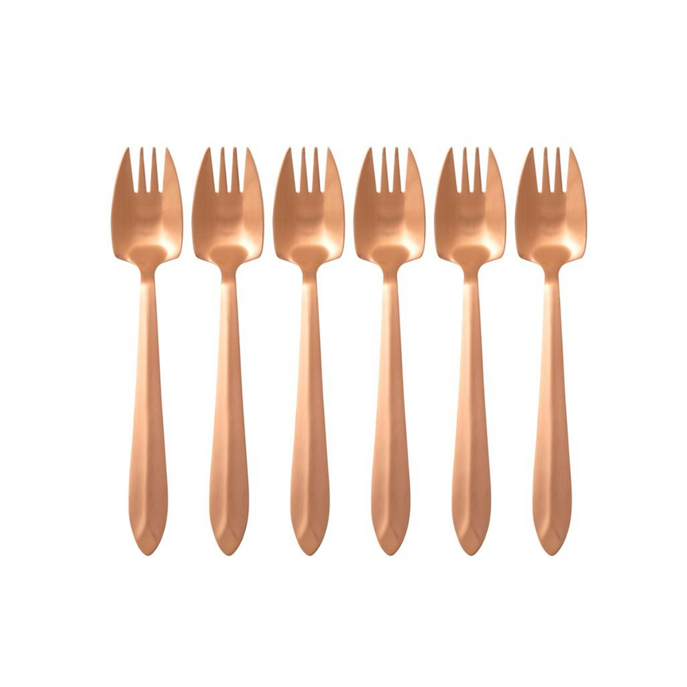 Splayd Black Label Rose Gold Satin Set of 6