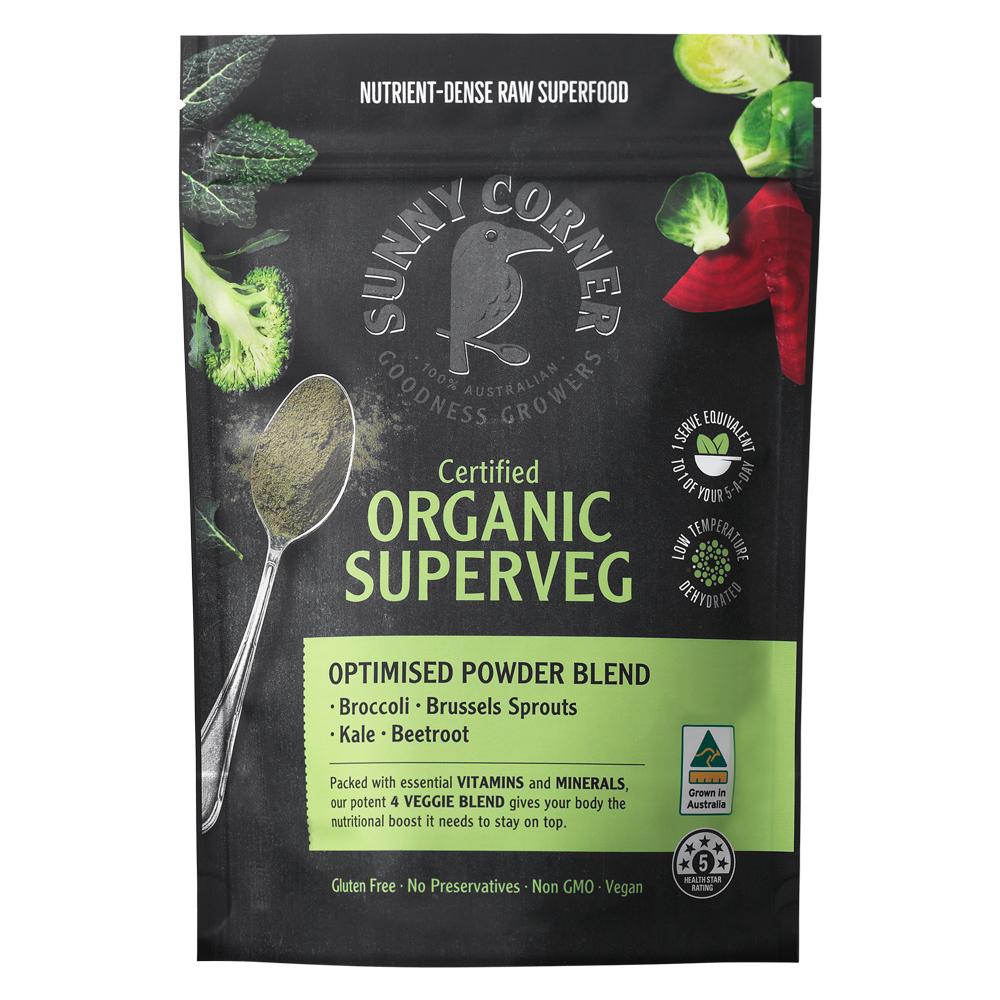 sunny corner organic superveg powder 150g