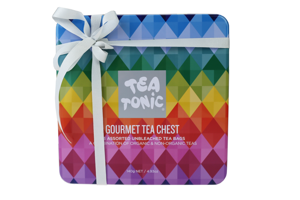 tea tonic gourmet tea chest tin deluxe x 63 tea bags