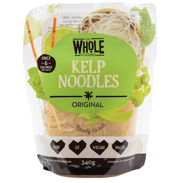 the whole foodies raw kelp noodles - original 340g