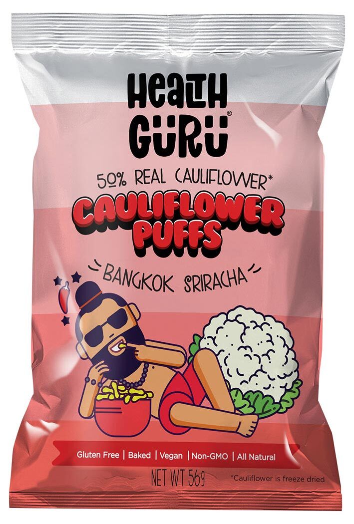 (CLEARANCE!) Health Guru Cauliflower Puffs Bangkok Sriracha 56g x 2