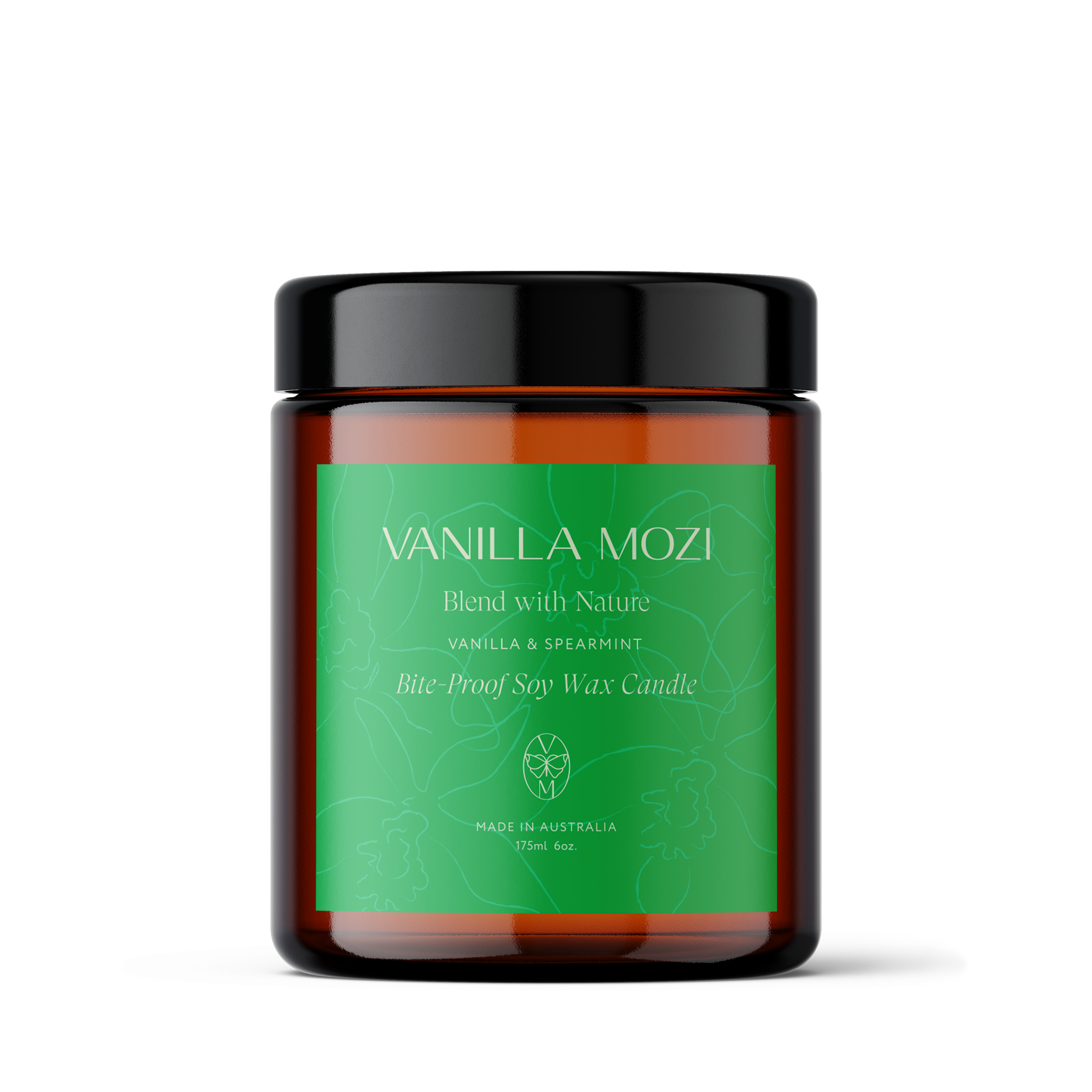Vanilla Bite-Proof Soy Wax Candle Vanilla & Spearmint 175ml