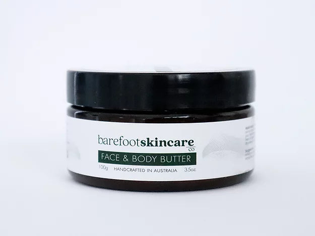 Barefoot Skincare Face & Body Butter Essential Oil Atlas Cedarwood 88g