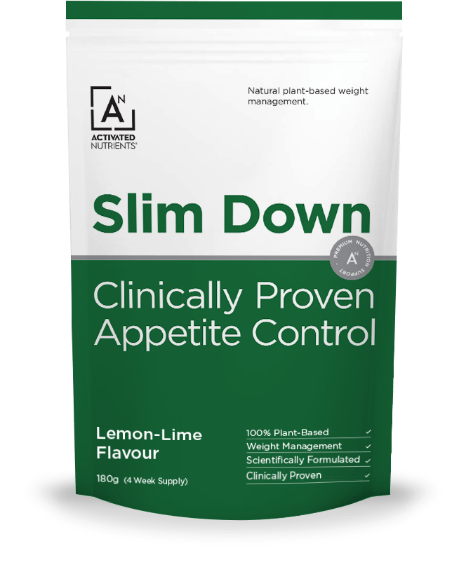 Activated Nutrients Vitamins 180g Activated Nutrients Slim Down (Clinically Proven Appetite Control) Lemon-Lime