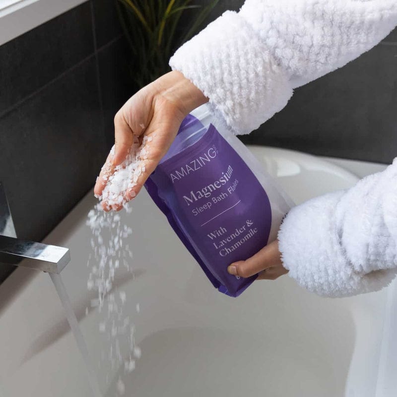 Amazing Oils Health & Beauty Amazing Oils Magnesium Sleep Bath Flakes with Lavender & Chamomile