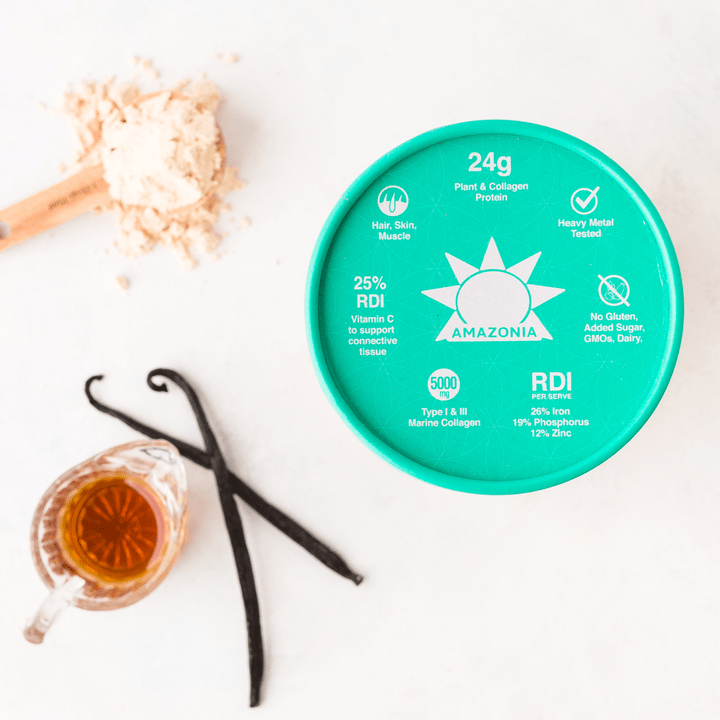 Amazonia Collagen Amazonia Raw Protein Collagen Plus Vanilla Maple 450g