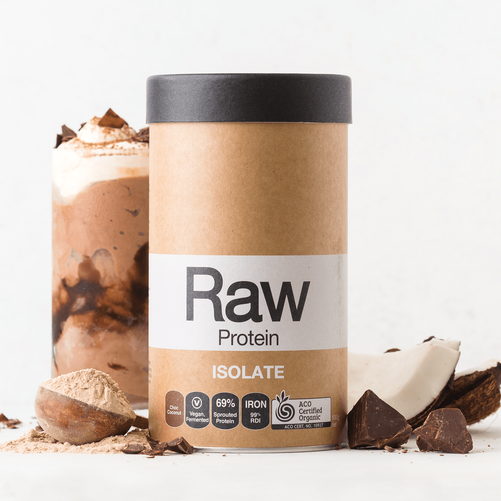 Amazonia Protein Powder Amazonia Raw Protein Isolate Choc Coconut