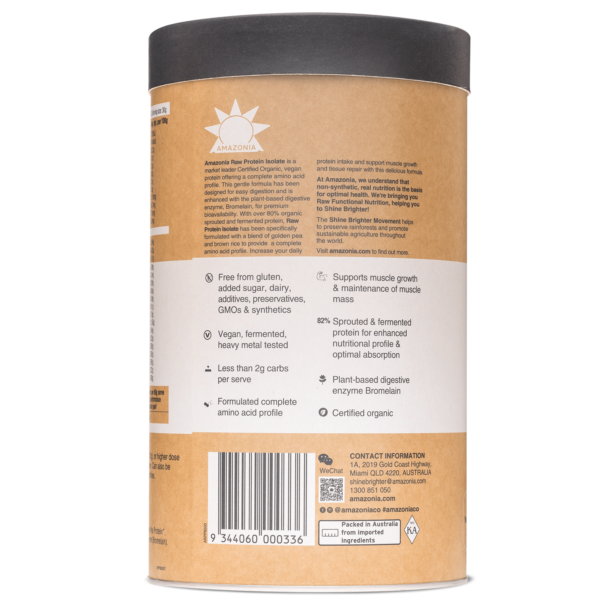 Amazonia Protein Powder Amazonia Raw Protein Isolate Natural