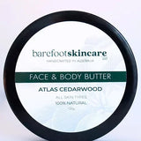 Barefoot Skincare Barefoot Skincare Face & Body Butter Essential Oil Atlas Cedarwood 88g
