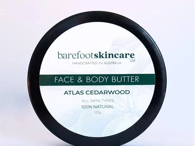 Barefoot Skincare Barefoot Skincare Face & Body Butter Essential Oil Atlas Cedarwood 88g