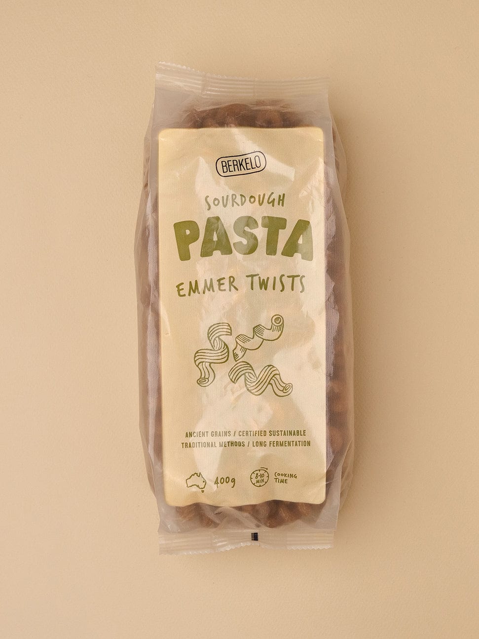 Berkelo Pasta Berkelo Sourdough Pasta Emmer Twists 400g