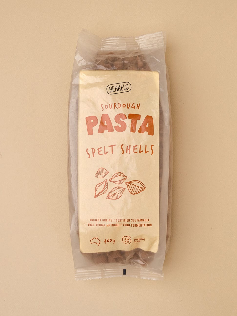 Berkelo Pasta Berkelo Sourdough Pasta Spelt Shells 400g