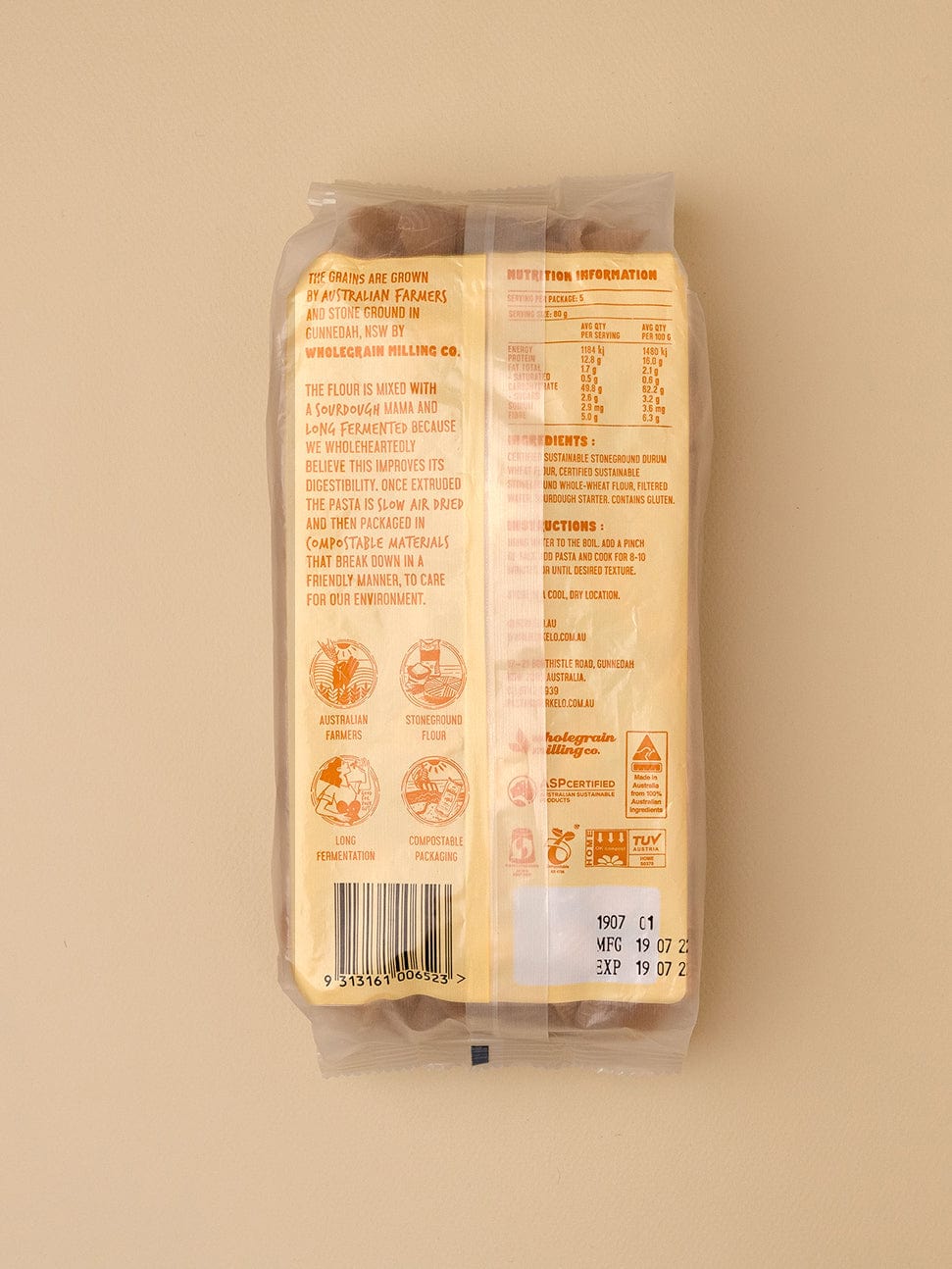 Berkelo Pasta Berkelo Sourdough Pasta Wholewheat Penne 400g