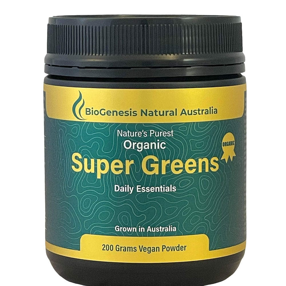 BioGenesis Vitamins 200g BioGenesis Natural Australia (Travel Friendly) Organic Super Greens Powder