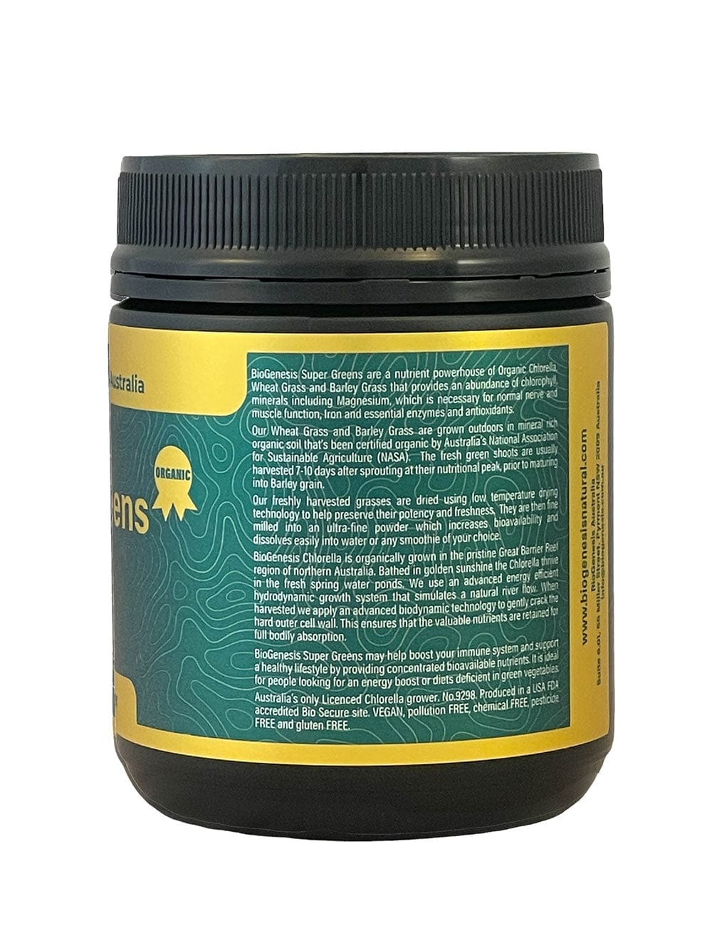 BioGenesis Vitamins BioGenesis Natural Australia (Travel Friendly) Organic Super Greens Powder