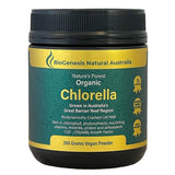 BioGenesis Vitamins Chlorella Powder 200g BioGenesis Natural Australia (Travel Friendly) Nature's Purest Organic Chlorella