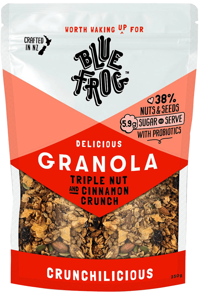 Blue Frog Cereal & Granola Blue Frog Triple Nut & Cinnamon Crunch Probiotic Granola 350g