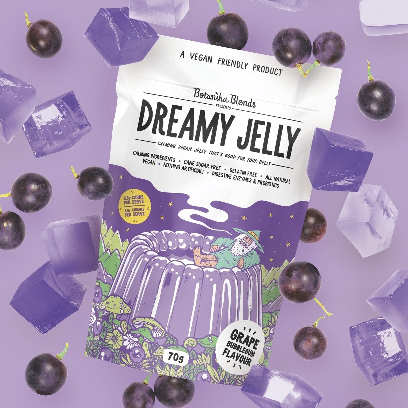 Botanika Blends Protein Powder Botanika Blends Dreamy Jelly Grape Bubblegum 70g