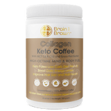 Brain and Brawn Vitamins & Supplements Brain and Brawn Collagen Keto Coffee (with MCT C8 & C10 and Grass-Fed Butter) Unsweetened 300g